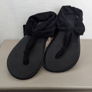 Sanuk Black‎ Yoga Sling Sandals